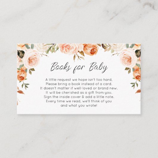 D'accompagnement livres floraux automne pour carte bébé (Devant)