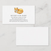 D'accompagnement Livres Fox pour Baby insert carte (Devant / Derrière)
