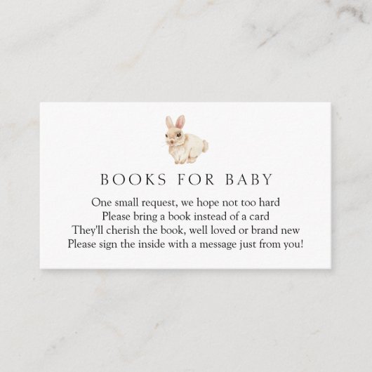 D'accompagnement Livres Lapin Rabbit pour carte de boîtier bébé (Devant)
