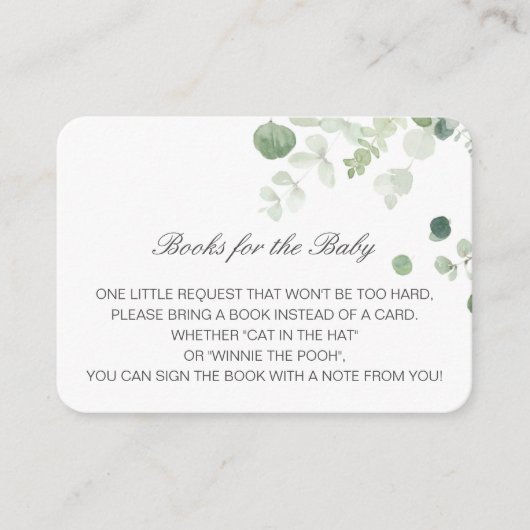 D'accompagnement Livres modifiables pour la carte d'insertion bébé (Devant)