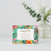 D'accompagnement livres pour bébé carte de demande flamingo (Debout devant)