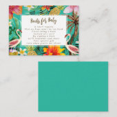 D'accompagnement livres pour bébé carte de demande flamingo (Devant / Derrière)