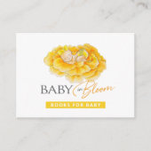 D'accompagnement Livres pour bébé jaune bébé en fleurs Carte jointe (Devant)