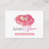 D'accompagnement Livres pour bébé rose en fleur Carte de boîtier (Devant)