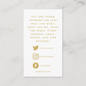 D'accompagnement logos sociaux code QR, or merci insérer Carte (Dos)