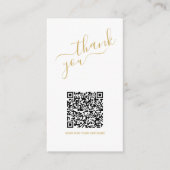 D'accompagnement logos sociaux code QR, or merci insérer Carte (Devant)