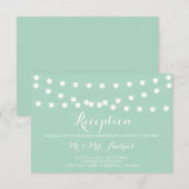 D'accompagnement Lumières de Fée Blanches | Carte de Réception de M (Devant / Derrière)