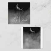 D'accompagnement Lune à goutte Carte de boîtier de calligraphie art (Devant / Derrière)