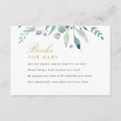 D'accompagnement Luxe Floral Baby shower Demande Carte (Devant)