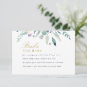 D'accompagnement Luxe Floral Baby shower Demande Carte (Debout devant)