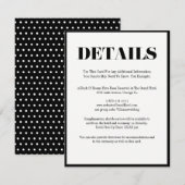 D'accompagnement M. et Mme Modern Bold Détails Mariage Carte (Devant / Derrière)