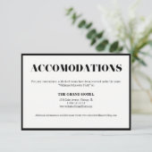 D'accompagnement M. et Mme Modern Bold Mariage Carte d'hébergement (Debout devant)