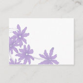 D'accompagnement Maisies violettes sur la carte de réception de mar (Dos)