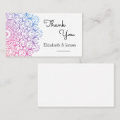 D'accompagnement Mandala Carte de remerciements (Devant / Derrière)