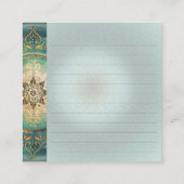D'accompagnement Mandala Turquoise - Carte d'Enclosure, Félicitatio (Dos)