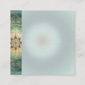 D'accompagnement Mandala Turquoise - Carte d'Enclosure, Message de  (Dos)