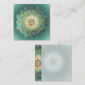 D'accompagnement Mandala Turquoise - Carte d'Enclosure, Message de  (Devant / Derrière)
