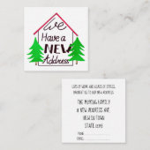 D'accompagnement Manutention Nouvelle adresse carte de noël (Devant / Derrière)