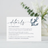 D'accompagnement Mariage balnéaire Détails Carte de fermeture (Debout devant)