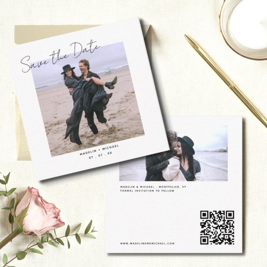 D'accompagnement Mariage budgétaire Enregistrer la date Carte photo