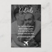 D'accompagnement Mariage de carte d'embarquement de destination pho (Devant)