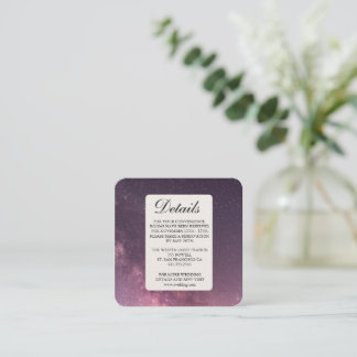 D'accompagnement Mariage élégant avec carte de renvoi simple