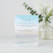 D'accompagnement Mariage en bord de plage Détails du lieu Carte de  (Debout devant)