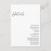 D'accompagnement Mariage moderne classique Détails Carte de boîtier (Devant)