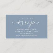 D'accompagnement Mariage romantique moderne invite RSVP carte de ra (Devant)