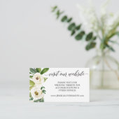 D'accompagnement Mariage Site Web Insérer une carte - Roses blanche (Debout devant)