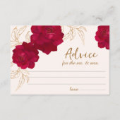 D'accompagnement Mariée en fleurs douche nuptiale Conseils Carte de (Devant)