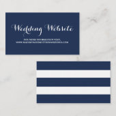 D'accompagnement Maritime | Carte du site web de mariage (Devant / Derrière)