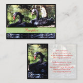 D'accompagnement Mates pour la vie Black Swans carte de boîtier (Devant / Derrière)