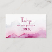 D'accompagnement Merci rose agate insérer carte liens sociaux (Devant)