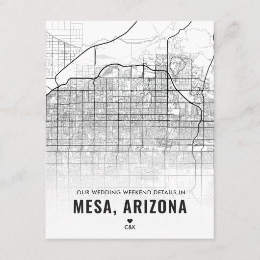 D'accompagnement Mesa Mariage Weekend Details Carte de boîtier (Devant)