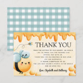 D'accompagnement Miel Bee Carte de remerciements (Devant / Derrière)