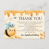 D'accompagnement Miel Bee Carte de remerciements (Devant)