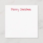D'accompagnement Mini carte de Noël (Dos)