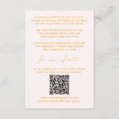 D'accompagnement Minuscule rose et jaune Détails Carte et code QR (Dos)
