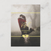 D'accompagnement Moderne Chic Ajouter Photo Mariage QR Cd Carte Boî (Devant)