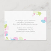 D'accompagnement Moderne fleur confetti mariage info carte boîtier (Dos)