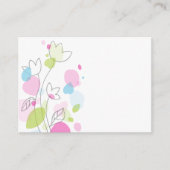 D'accompagnement Moderne fleur confetti mariage info carte boîtier (Devant)