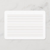 D'accompagnement Modifiable une recette pour la carte de future mar (Dos)