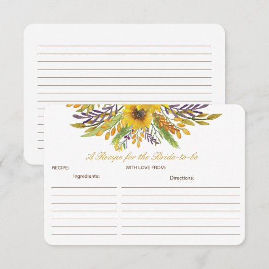 D'accompagnement Modifiable une recette pour la carte de future mar (Devant / Derrière)