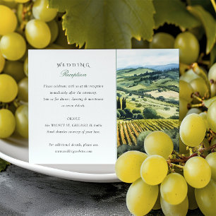 D'accompagnement Napa Valley Vineyard Mariage Carte Réception