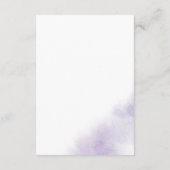 D'accompagnement Nettoyage aquarelle | Carte Puits de Wishing viole (Dos)