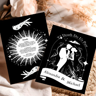 D'accompagnement Noir Blanc Le Mariage de la carte Tarot Lots