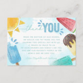 D'accompagnement Note de Carte de remerciements Popsicle (Devant)