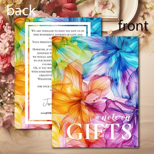 D'accompagnement Note sur la carte cadeau Ethereal Bloom