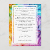 D'accompagnement Note sur la carte cadeau Ethereal Bloom (Dos)